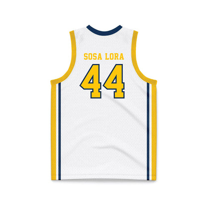 Coppin State - NCAA Women's Basketball : Patricia Sosa Lora - White Basketball Jersey-1