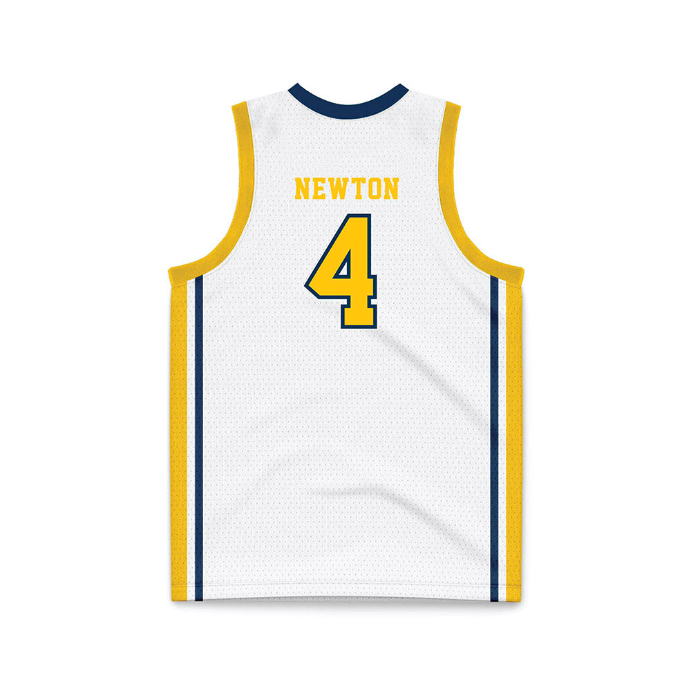 Coppin State - NCAA Women's Basketball : Seimone Newton - White Basketball Jersey-1