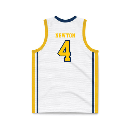 Coppin State - NCAA Women's Basketball : Seimone Newton - White Basketball Jersey-1