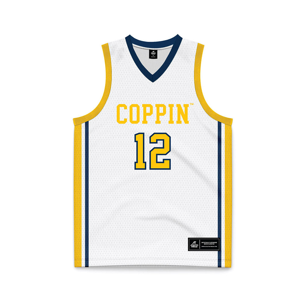 Coppin State - NCAA Women's Basketball : Mickelle Lowry - White Basketball Jersey-0