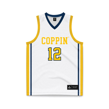 Coppin State - NCAA Women's Basketball : Mickelle Lowry - White Basketball Jersey-0