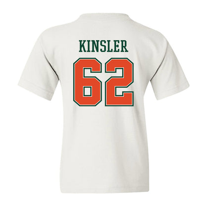 Miami - NCAA Football : Tommy Kinsler - Youth T-Shirt-1