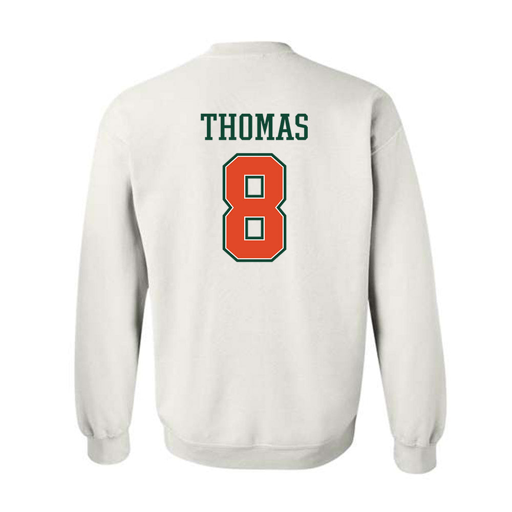 Miami - NCAA Football : Jakobe Thomas - Crewneck Sweatshirt-1