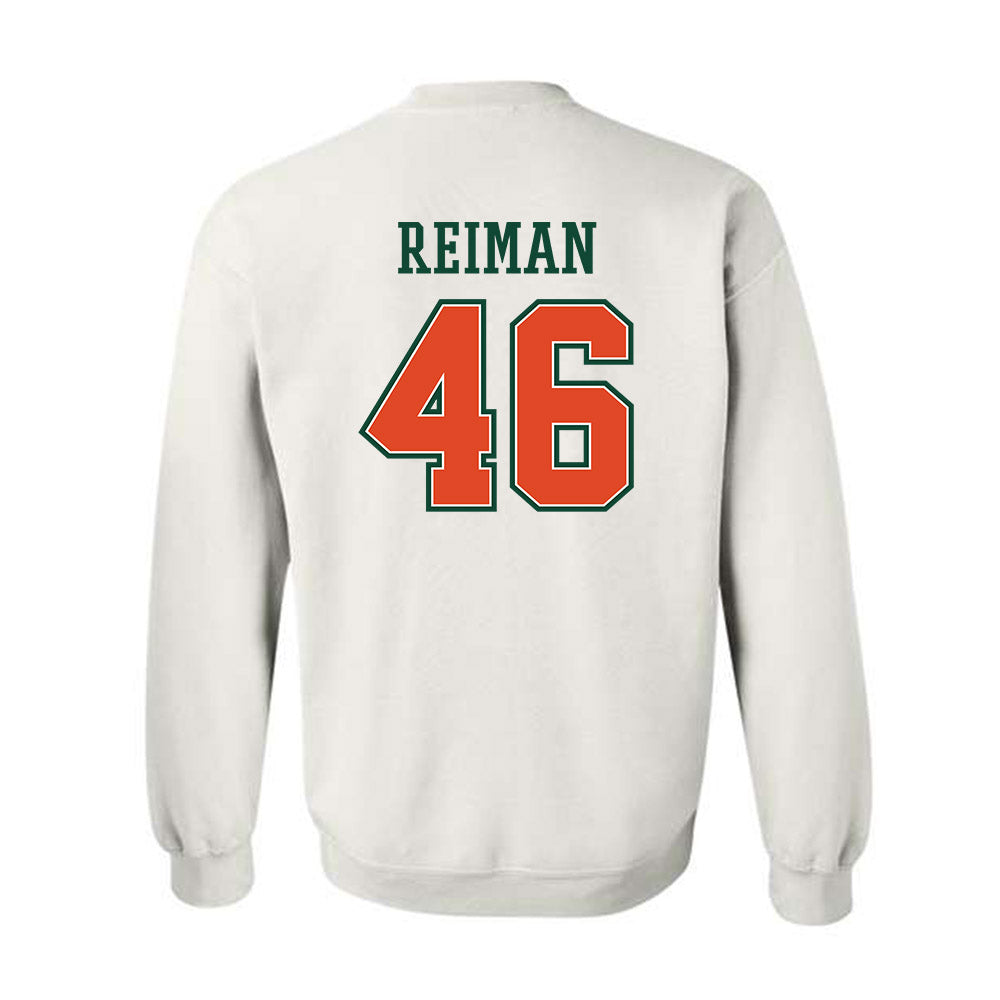Miami - NCAA Football : Dylan Reiman - Crewneck Sweatshirt-1
