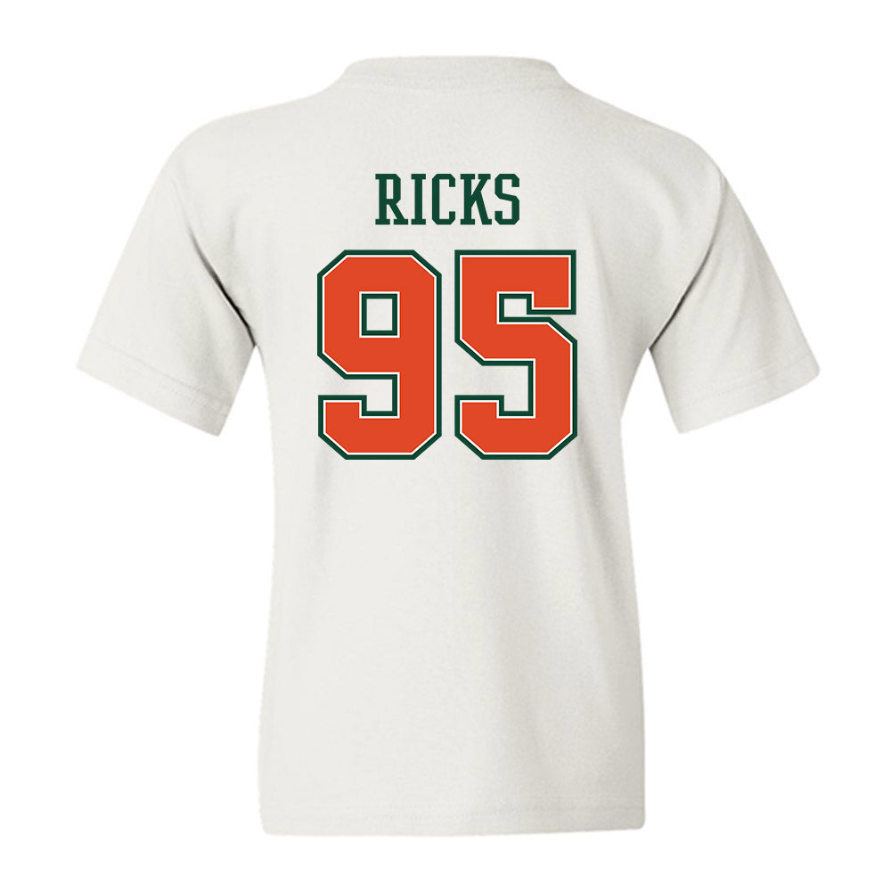Miami - NCAA Football : Cooper Ricks - Youth T-Shirt-1