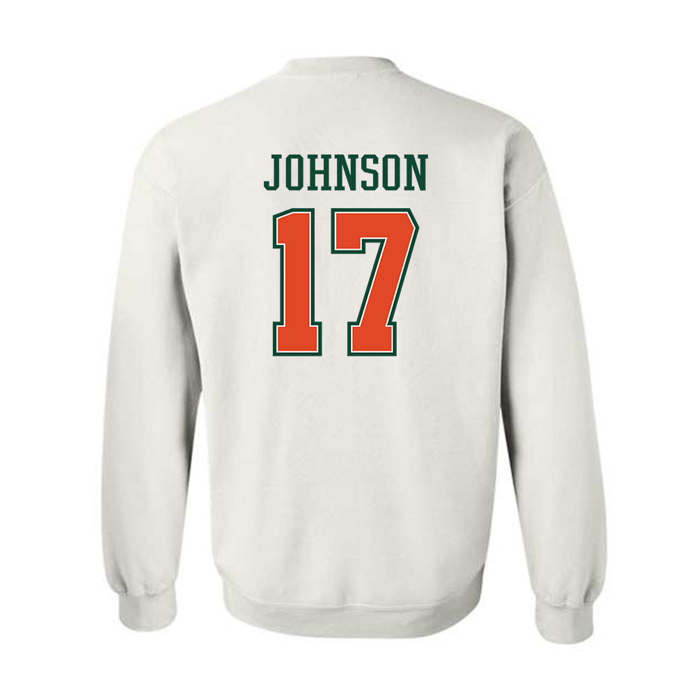 Miami - NCAA Football : Tony Johnson - Crewneck Sweatshirt-1
