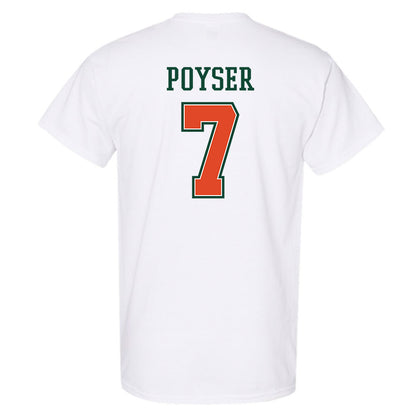 Miami - NCAA Football : Zechariah Poyser - T-Shirt-1