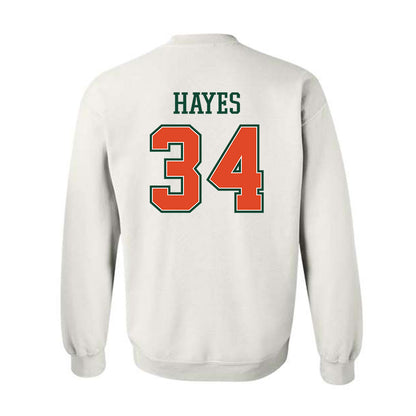 Miami - NCAA Football : Adarius Hayes - Crewneck Sweatshirt-1