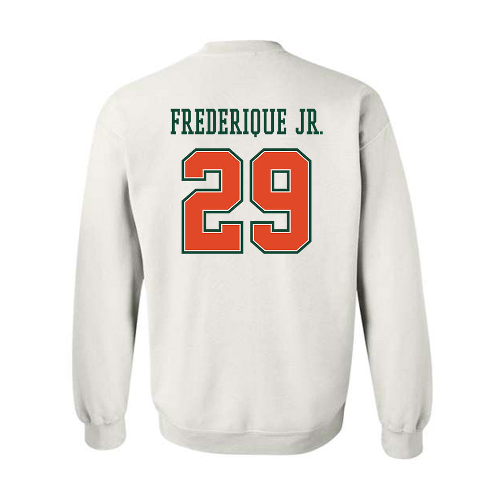 Miami - NCAA Football : OJ Frederique Jr. - Crewneck Sweatshirt-1
