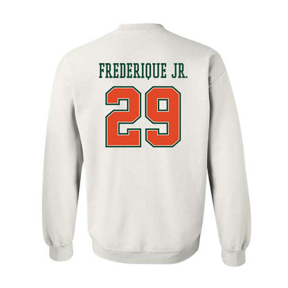 Miami - NCAA Football : OJ Frederique Jr. - Crewneck Sweatshirt-1