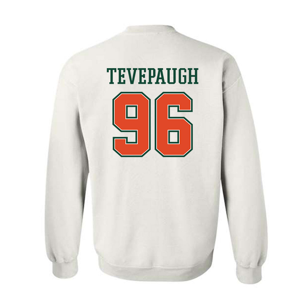 Miami - NCAA Football : Tucker Tevepaugh - Crewneck Sweatshirt-1