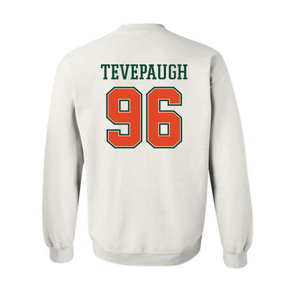 Miami - NCAA Football : Tucker Tevepaugh - Crewneck Sweatshirt-1