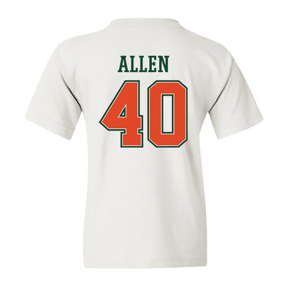 Miami - NCAA Football : Briton Allen - Youth T-Shirt-1