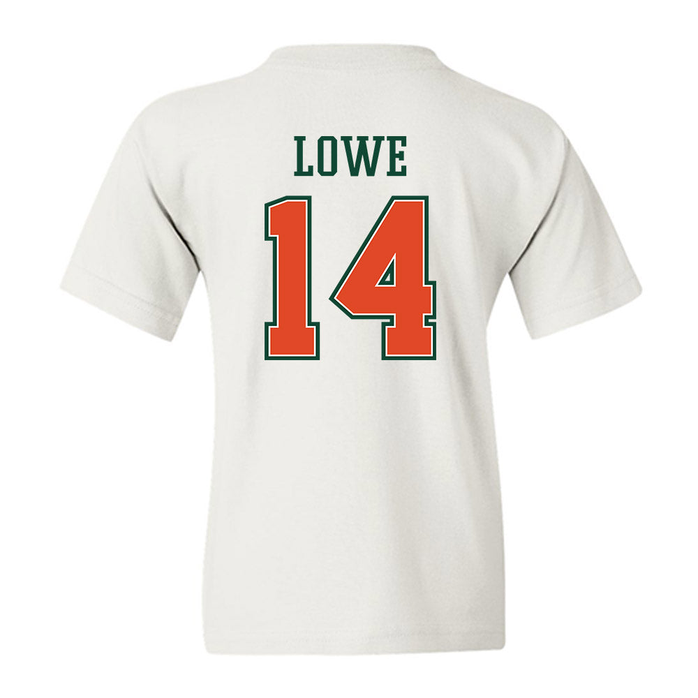 Miami - NCAA Football : Hayden Lowe - Youth T-Shirt-1