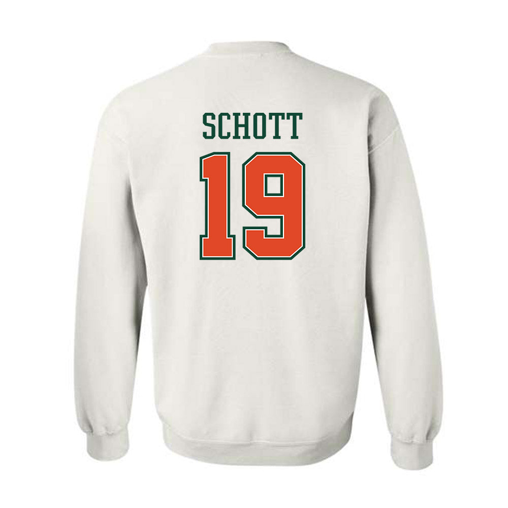 Miami - NCAA Football : Brock Schott - Crewneck Sweatshirt-1