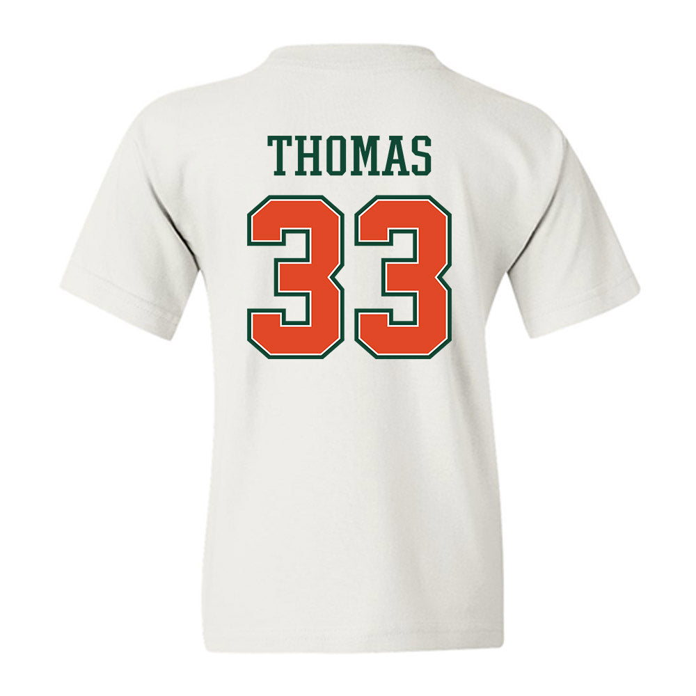 Miami - NCAA Football : Nick Thomas - Youth T-Shirt-1