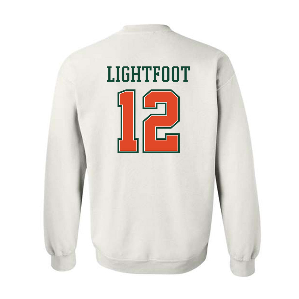 Miami - NCAA Football : Marquise Lightfoot - Crewneck Sweatshirt-1