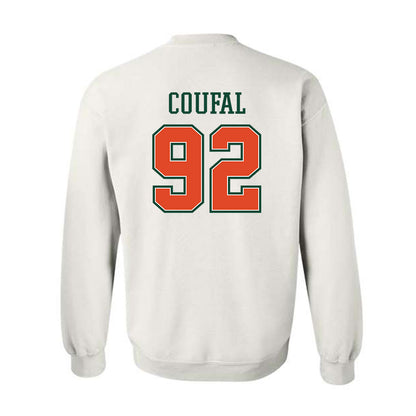 Miami - NCAA Football : Sam Coufal - Crewneck Sweatshirt-1