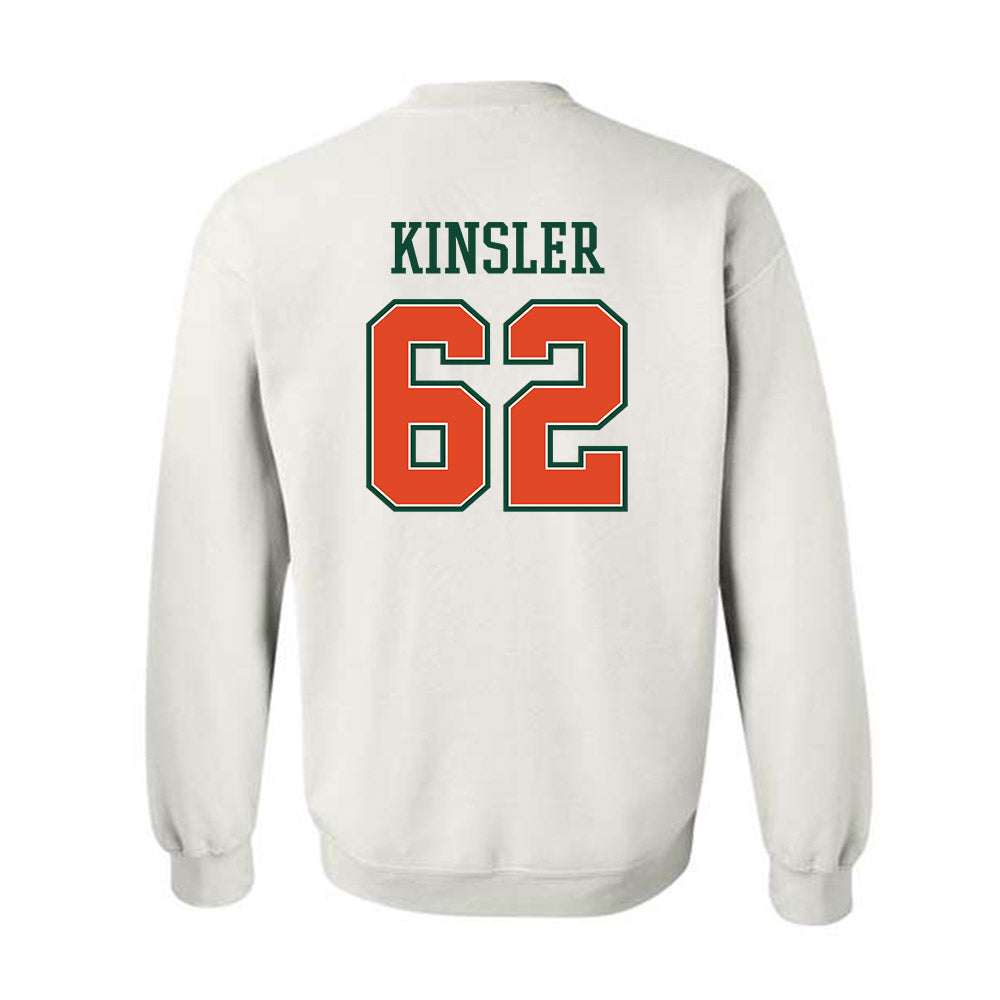 Miami - NCAA Football : Tommy Kinsler - Crewneck Sweatshirt-1