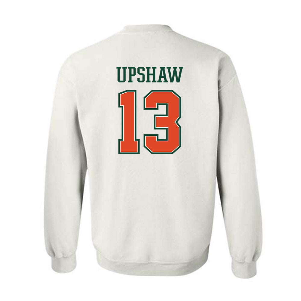 Miami - NCAA Football : Daylyn Upshaw - Crewneck Sweatshirt-1