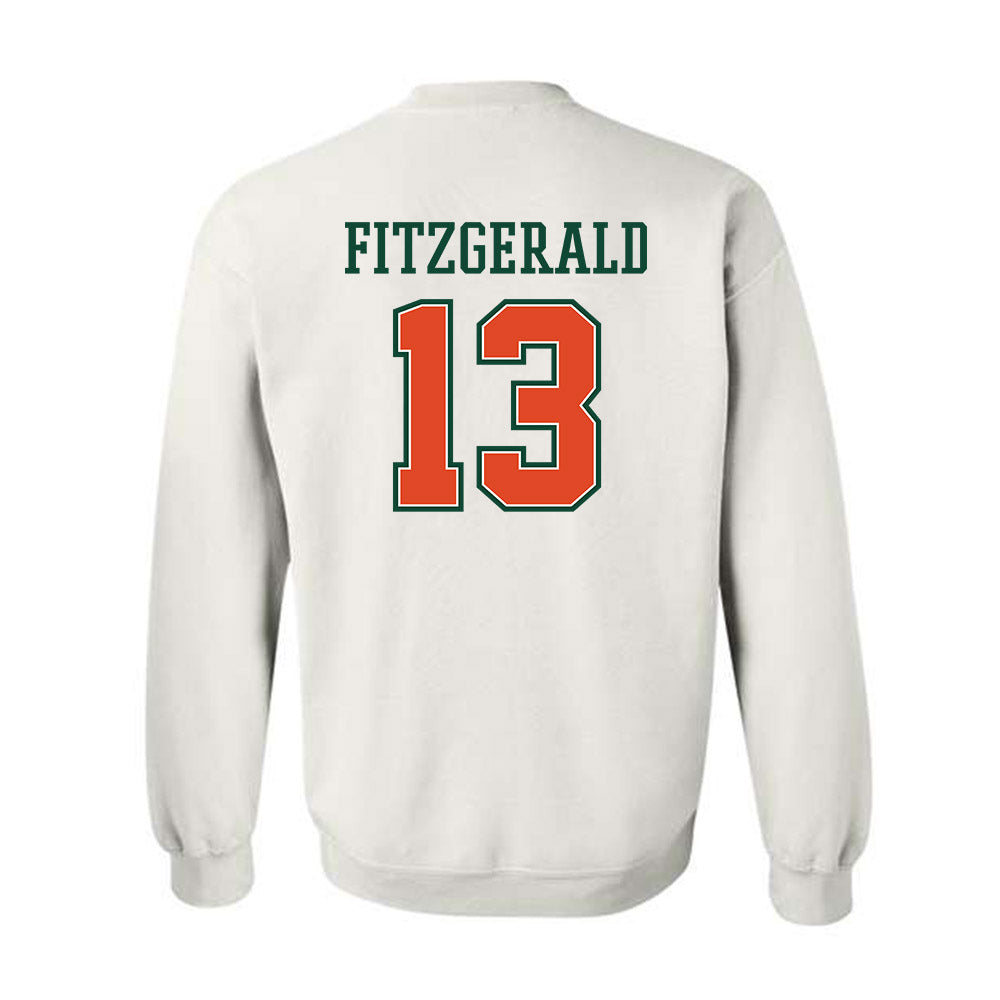 Miami - NCAA Football : Bryce Fitzgerald - Crewneck Sweatshirt-1