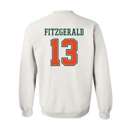 Miami - NCAA Football : Bryce Fitzgerald - Crewneck Sweatshirt-1