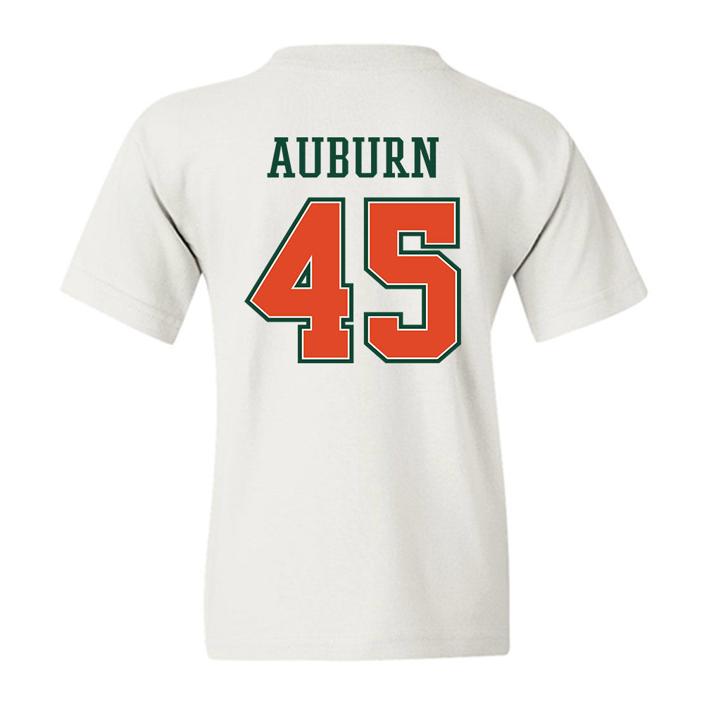 Miami - NCAA Football : Bert Auburn - Youth T-Shirt-1