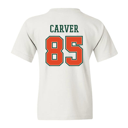 Miami - NCAA Football : Jackson Carver - Youth T-Shirt-1