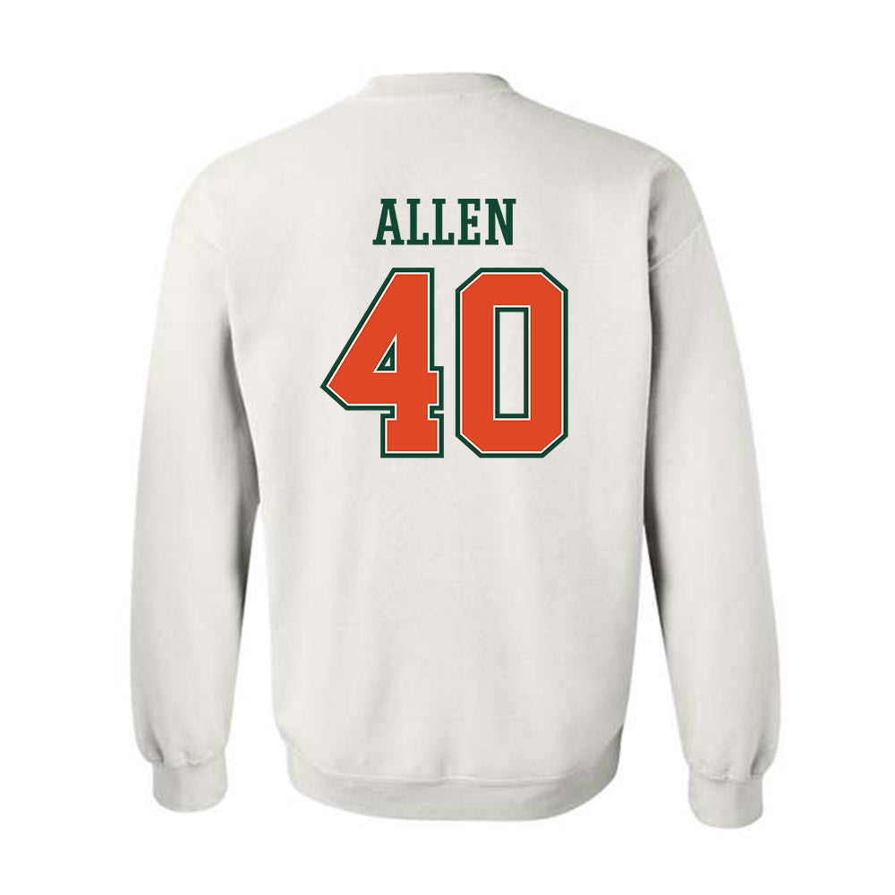 Miami - NCAA Football : Briton Allen - Crewneck Sweatshirt-1