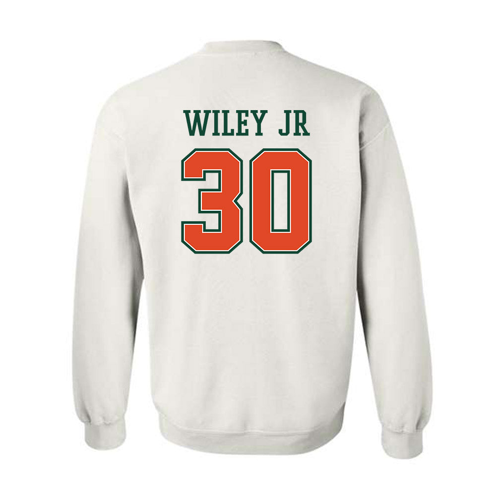 Miami - NCAA Football : Kellen Wiley Jr - Crewneck Sweatshirt-1