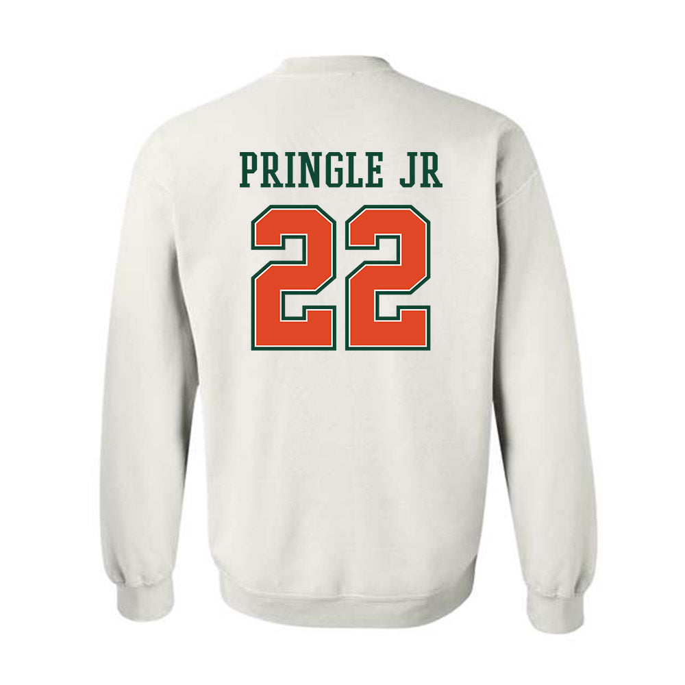 Miami - NCAA Football : Girard Pringle Jr - Crewneck Sweatshirt-1