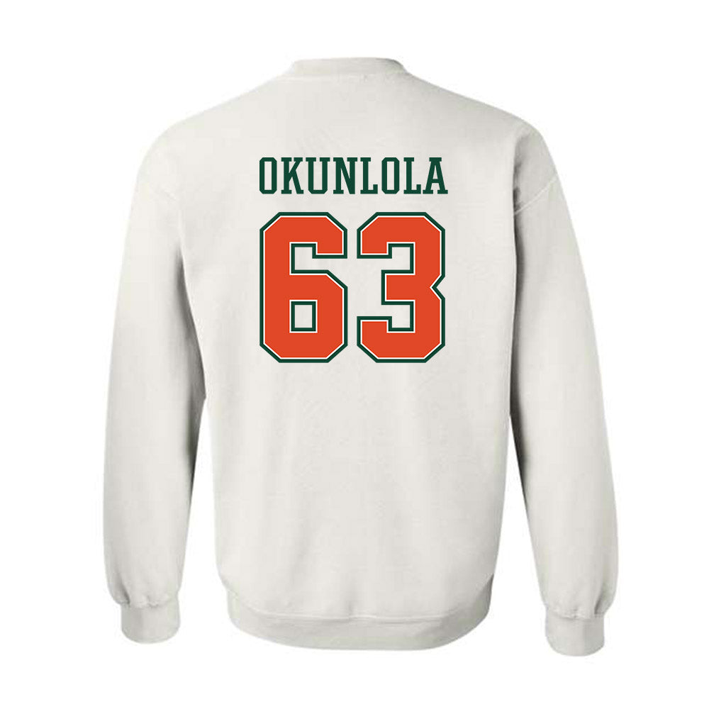 Miami - NCAA Football : Samson Okunlola - Crewneck Sweatshirt-1