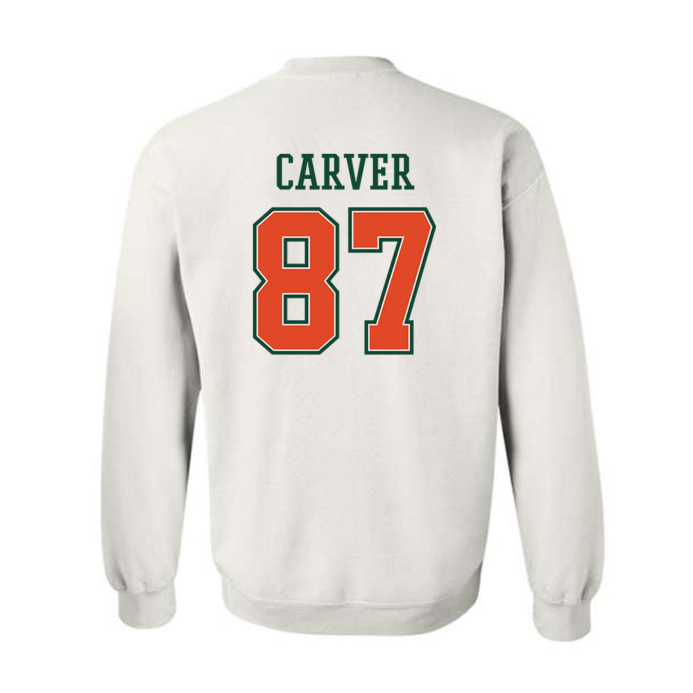 Miami - NCAA Football : Hunter Carver - Crewneck Sweatshirt-1