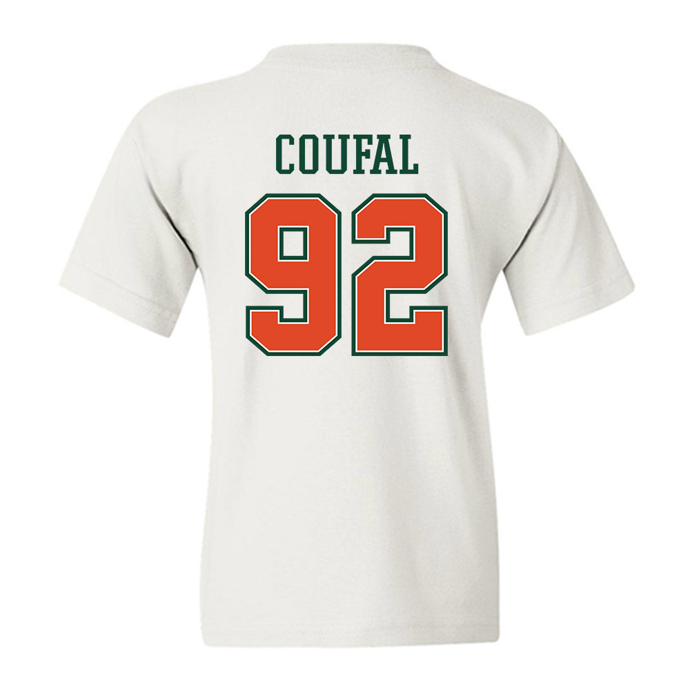 Miami - NCAA Football : Sam Coufal - Youth T-Shirt-1