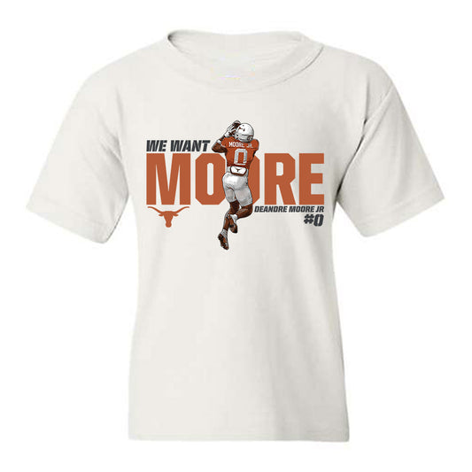 Texas - NCAA Football : Deandre Moore Jr - Youth T-Shirt