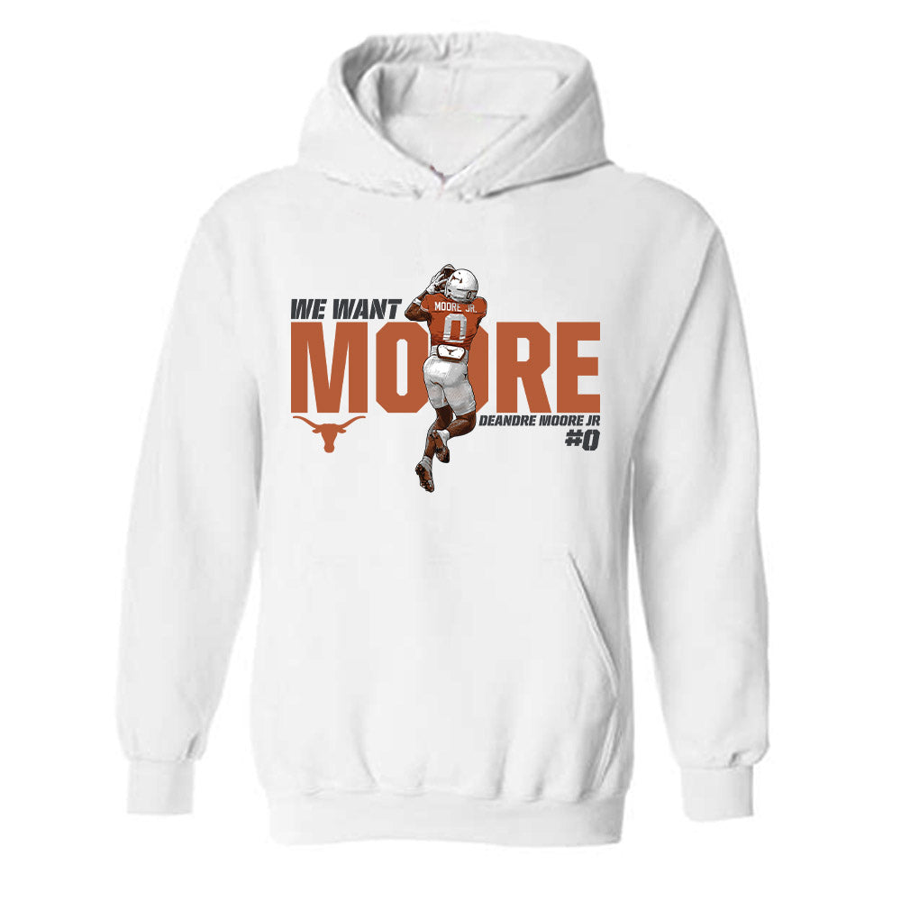 Texas - NCAA Football : Deandre Moore Jr - Hooded Sweatshirt