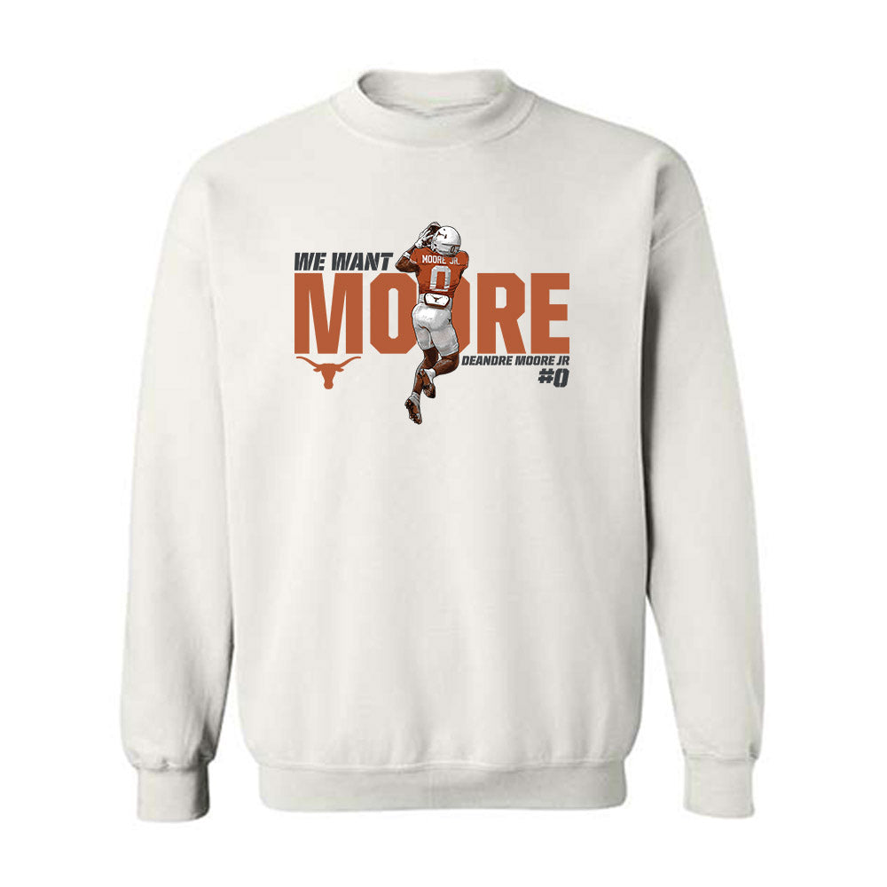 Texas - NCAA Football : Deandre Moore Jr - Crewneck Sweatshirt