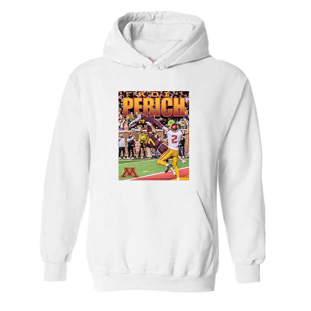 Minnesota - NCAA Football : Koi Perich - Winning Catch Hooded Sweatshirt