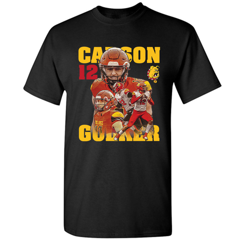 Ferris State - NCAA Football : Carson Gulker - Player Collage T-Shirt-0