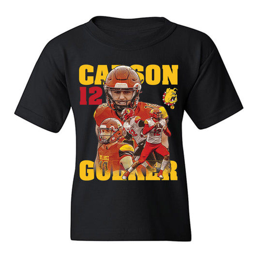 Ferris State - NCAA Football : Carson Gulker - Player Collage Youth T-Shirt-0