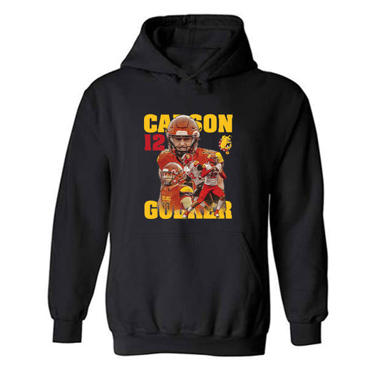 Ferris State - NCAA Football : Carson Gulker - Player Collage Hooded Sweatshirt-0