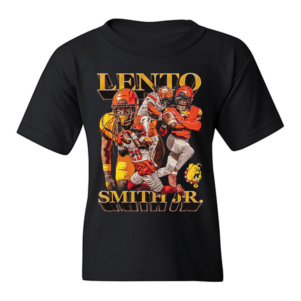 Ferris State - NCAA Football : Lento Smith Jr - Player Collage Youth T-Shirt-0