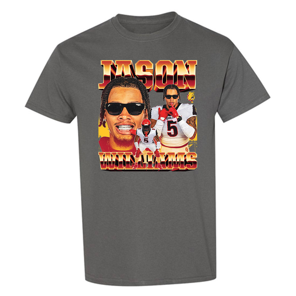 Ferris State - NCAA Football : Jason Williams - Player Collage T-Shirt-0