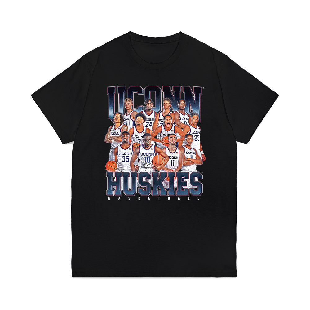 UConn - NCAA Men's Basketball : - Team Collage Premium T-Shirt-0