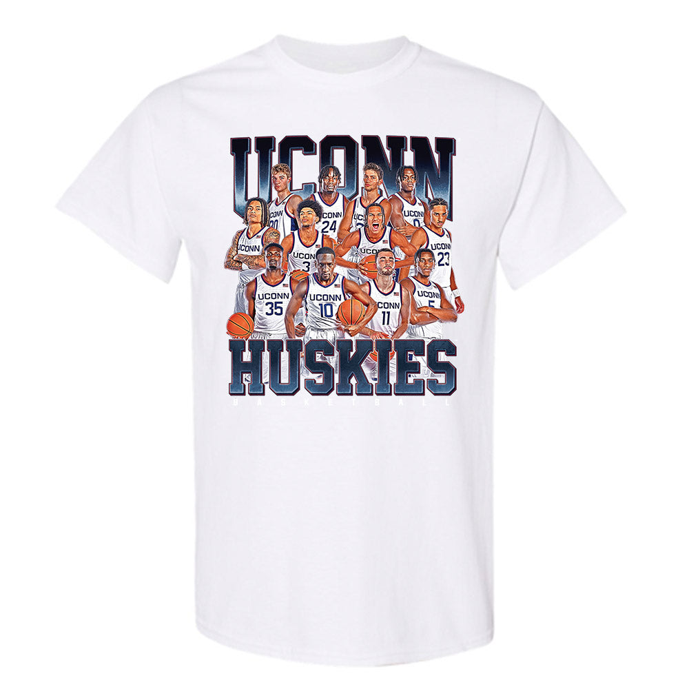 UConn - NCAA Men's Basketball : - Team Collage T-Shirt-0