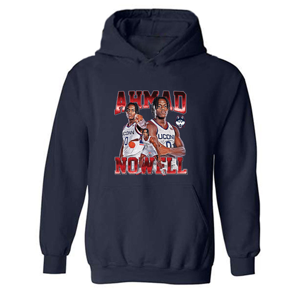 UConn - NCAA Men's Basketball : Ahmad Nowell - Player Collage Hooded Sweatshirt-0