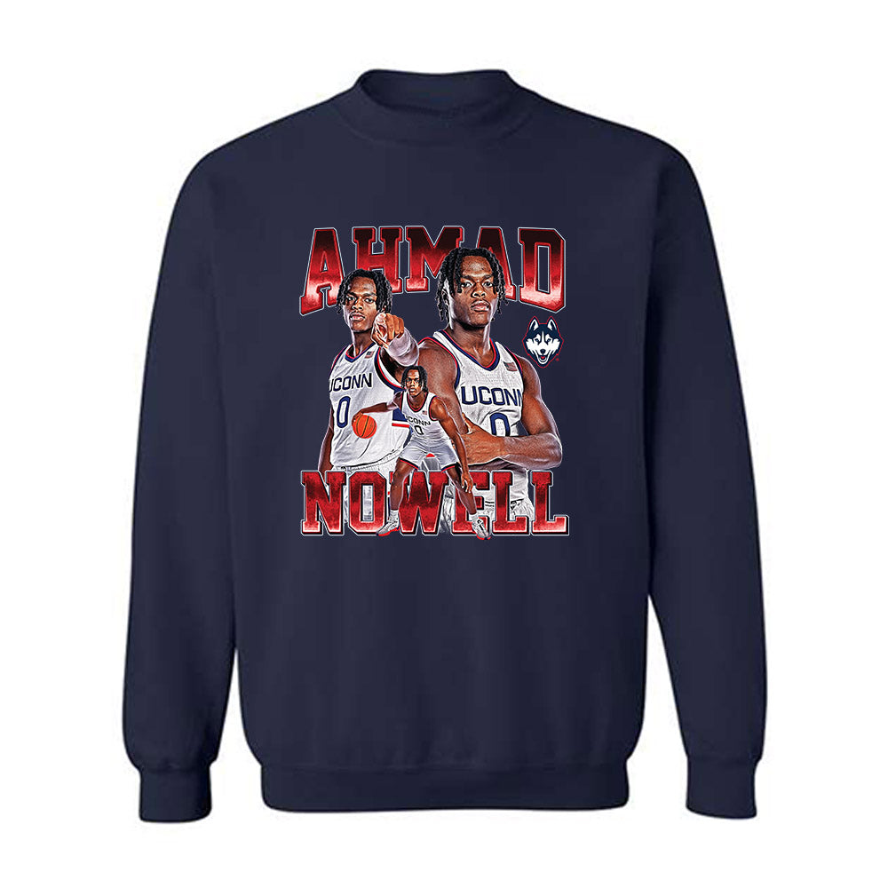 UConn - NCAA Men's Basketball : Ahmad Nowell - Crewneck Sweatshirt-0