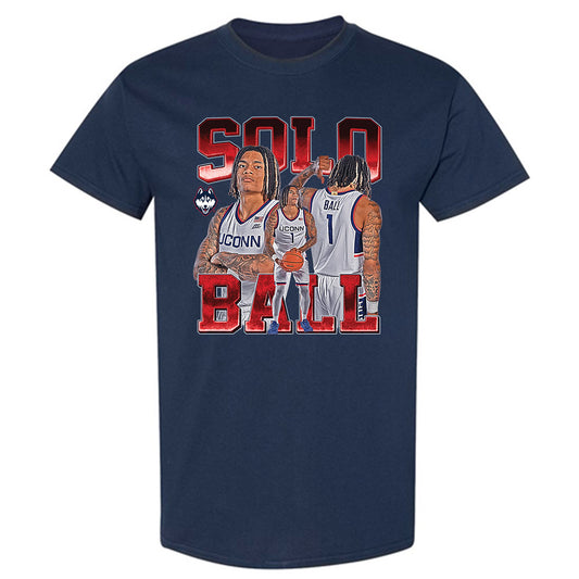 UConn - NCAA Men's Basketball : Solo Ball - T-Shirt-0