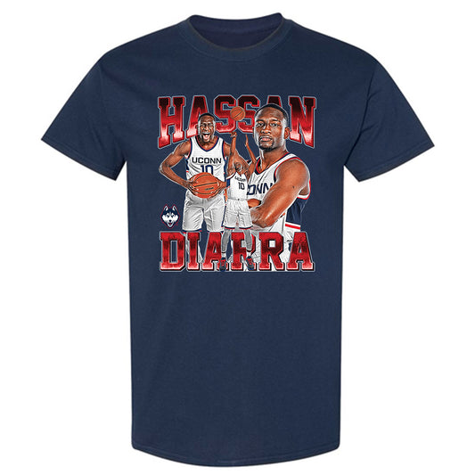 UConn - NCAA Men's Basketball : Hassan Diarra - T-Shirt-0