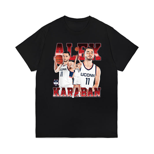 UConn - NCAA Men's Basketball : Alex Karaban - Collage Premium T-Shirt-0